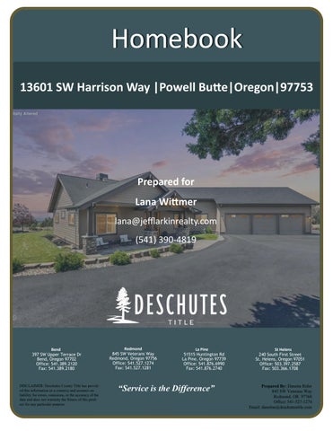 13601 SW Harrison Way, Powell Butte - Homebook