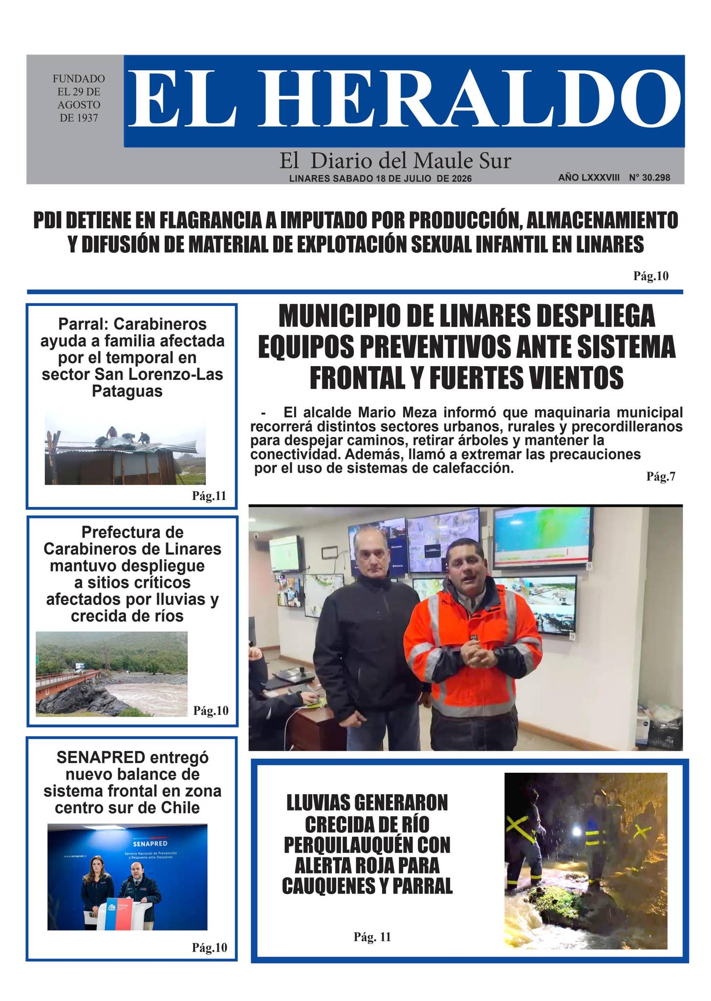 Sabado 18 de julio 2026