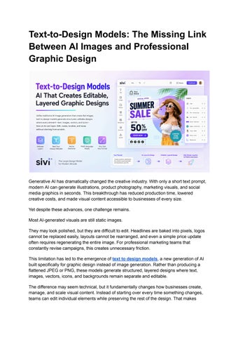 Text-to-Design Models_ The Missing Link Between AI Images and Professional Graphic Design
