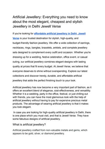 ARTIFICIAL JEWELLERY (1)