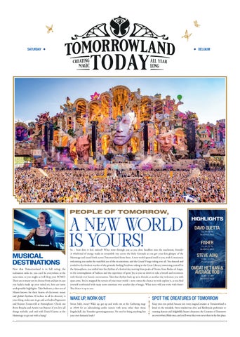 Tomorrowland Today 2026 | Saturday