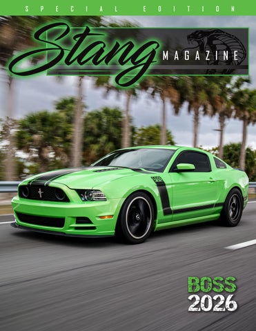 STANG Magazine Special Edition Issue: Boss 2026