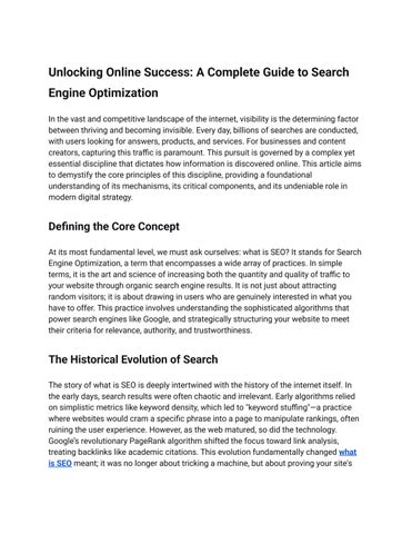Unlocking Online Success_ A Complete Guide to Search Engine Optimization