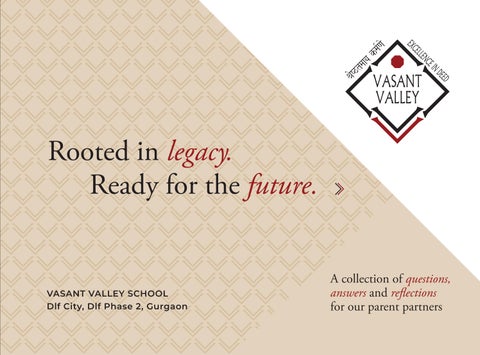 Vasant Valley School, Gurgaon Brochure