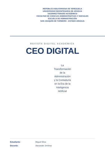 REVISTA DIGITAL MIGUEL SILVA