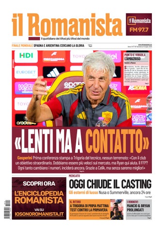 Il Romanista del 19 luglio 2026