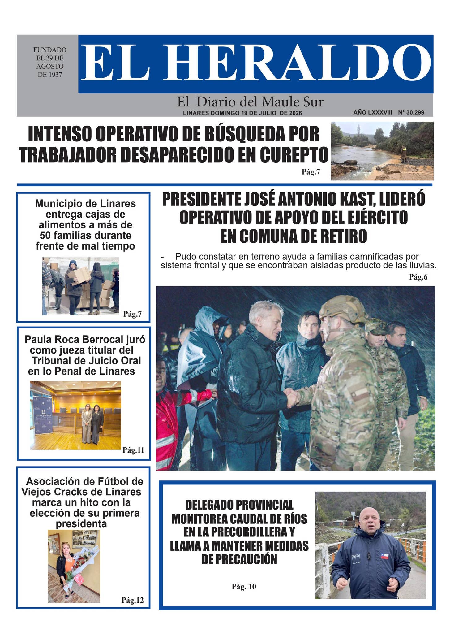 Domingo 19 de julio 2026