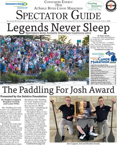 2026 Spectator Guide - AuSable River Canoe Marathon