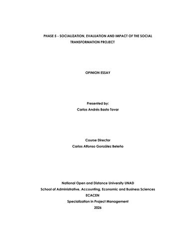 ESSAY-SOCIALIZATION, EVALUATION AND IMPACT