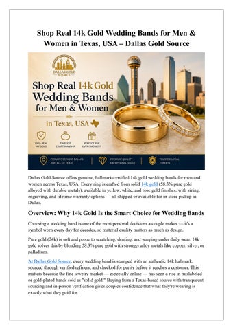 Shop Real 14k Gold Wedding Bands for Men