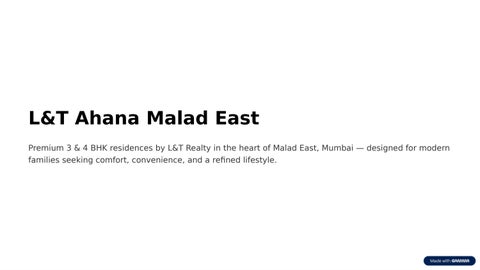LandT-Ahana-Malad-East