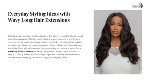 Everyday Styling Ideas with wavy long hair extensions