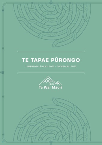 Te Wai Maori Annual Report 2022-23