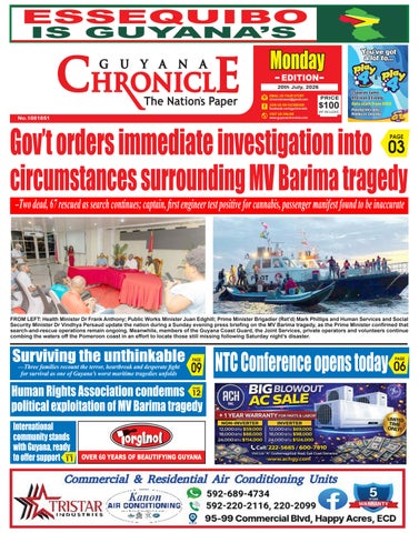 Guyana Chronicle E-Paper 20-07-2026
