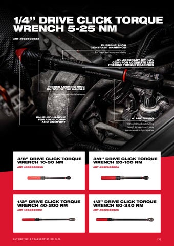 MILWAUKEE AUTOMOTIVE × TRANSPORTATION KATALOGS 2026 第 5 页