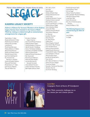 Beth Tfiloh Dahan Community School & Congregation 灯饰目录 · honor roll 2026 - pages no crops 第 22 页