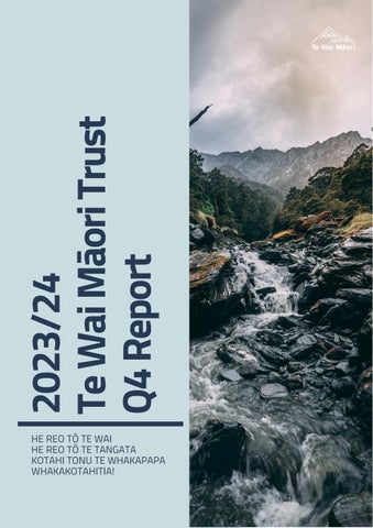 Te Wai Māori Q4 Report 2023-24