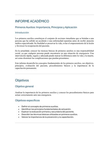 primeros auxilios