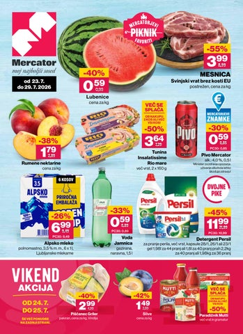 Redni katalog od 23. 7. do 29. 7. 2026