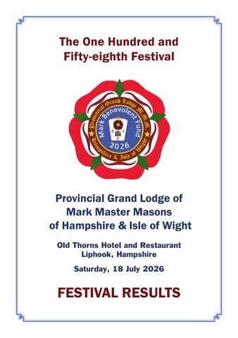 2026 Hampshire & IOW Festival Booklet