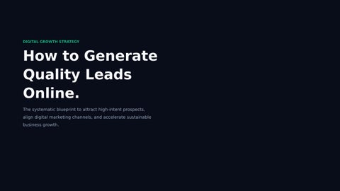 Lead Generation Strategy Presentation