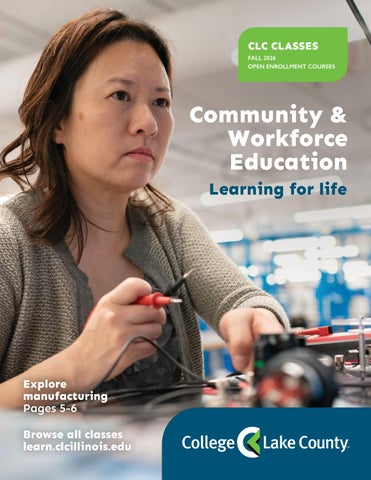 Community and Workforce Education Fall 2026 Classes