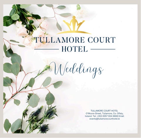 Tullamore Court Hotel Wedding Brochure