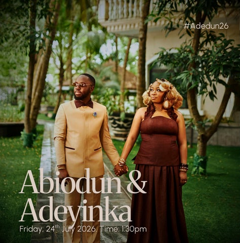 ADEDUN WEDDING PROGRAMME