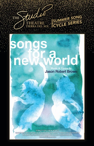 Songs for a New World Program