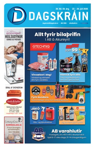 Dagskráin 29. tbl. 2026