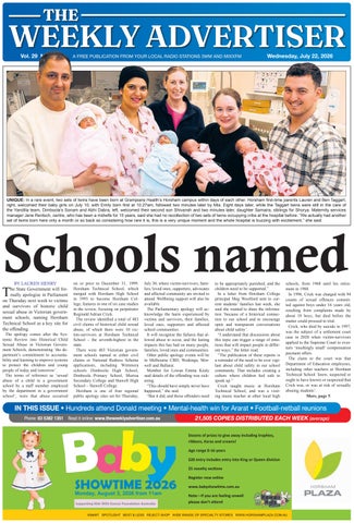 The Weekly Advertiser – Wednesday, July 22, 2026