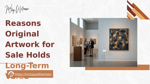 Reasons Original Artwork for Sale Holds Long-Term Value