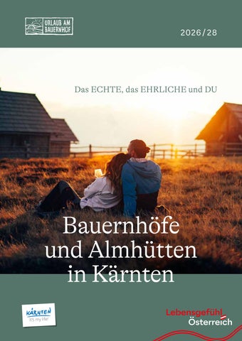 Bauernhöfe & Almhütten in Kärnten – Katalog 2026/28