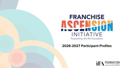 2026-27 Franchise Ascension Initiative Cohort Profiles
