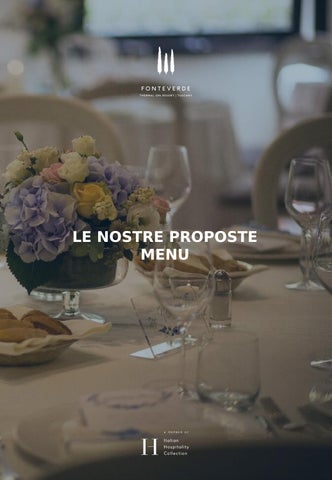Fonteverde _ Proposte Menu Wedding