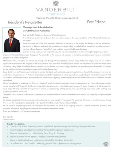 Vanderbilt Residences Newsletter Design – 1st Edition – July-2026-final