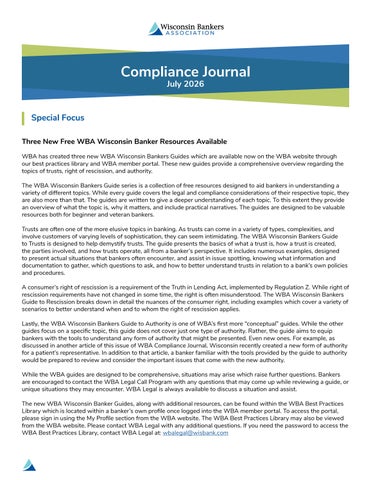 July 2026 Compliance Journal