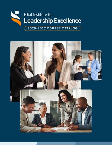 Elliot Institute for Leadership Excellence Course Catalog 2026-27