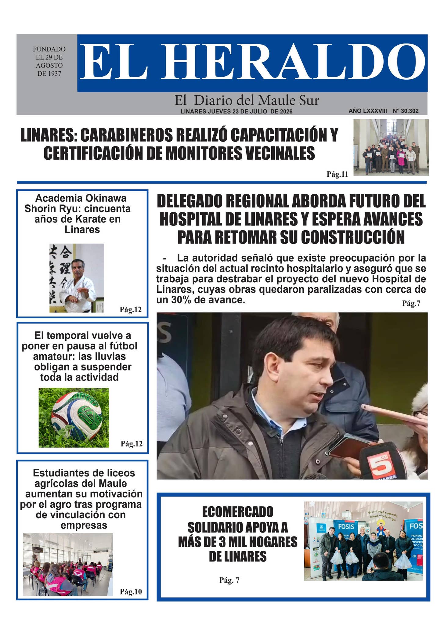 Jueves 23 de julio 2026