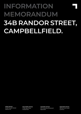 Information Memorandum - 34B Randor Street, Campbellfiled