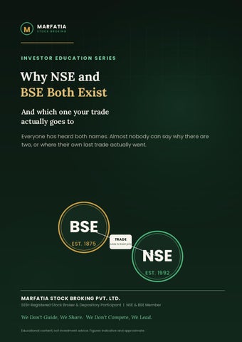 Why NSE and BSE Both Exist – And Which One Your Trade Actually Goes To | Marfatia Stock Broking