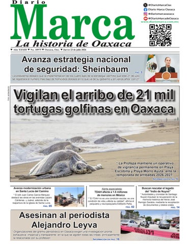 Edición impresa del diario Marca de Oaxaca 23-07-2026