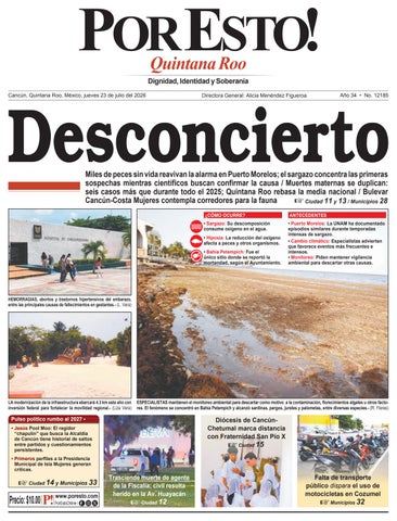 PORTADA POR ESTO CANCUN, JUEVES 23 DE JULIO DE 2026