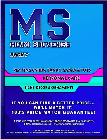 2026 MS 7 PLAYING CARDS, TOYS, ORNAMENTS