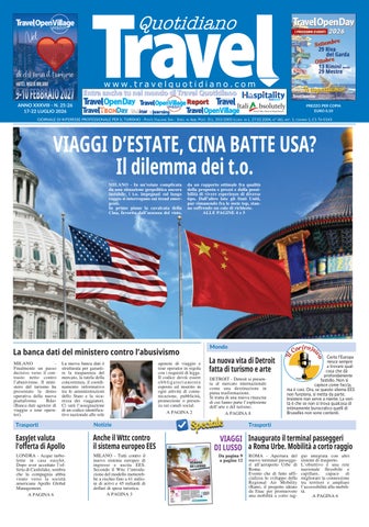 Travel Quotidiano 17-22 luglio 2026