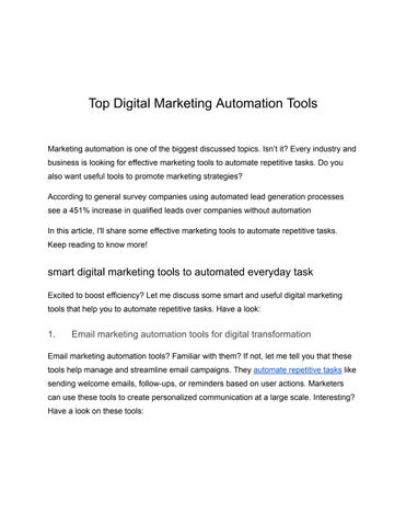 Top Digital Marketing Automation Tools (1)