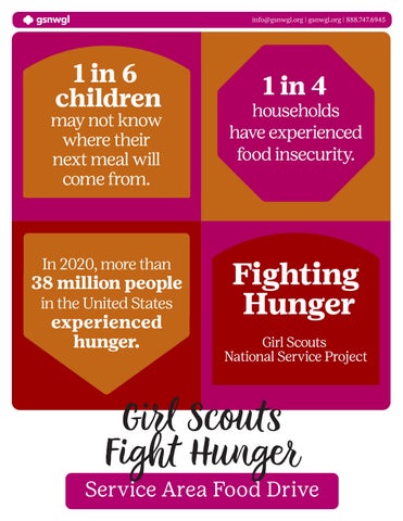 Girl Scouts Fight Hunger Service Area Event Guide
