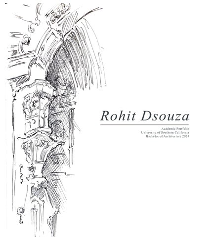 Rohit Dsouza Architectural Design Portfolio