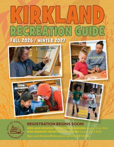 Kirkland Recreation Activity Guide: Fall 2026 and Winter 2027