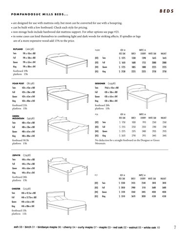 Pompanoosuc Mills Pricing × Specifications 夏季 2026 v.260717.0 第 7 页